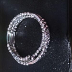 Cato Silver Beaded Bracelet Set
